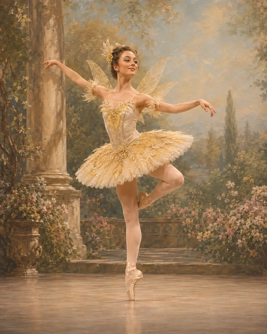Canary Fairy ballet variation illustration