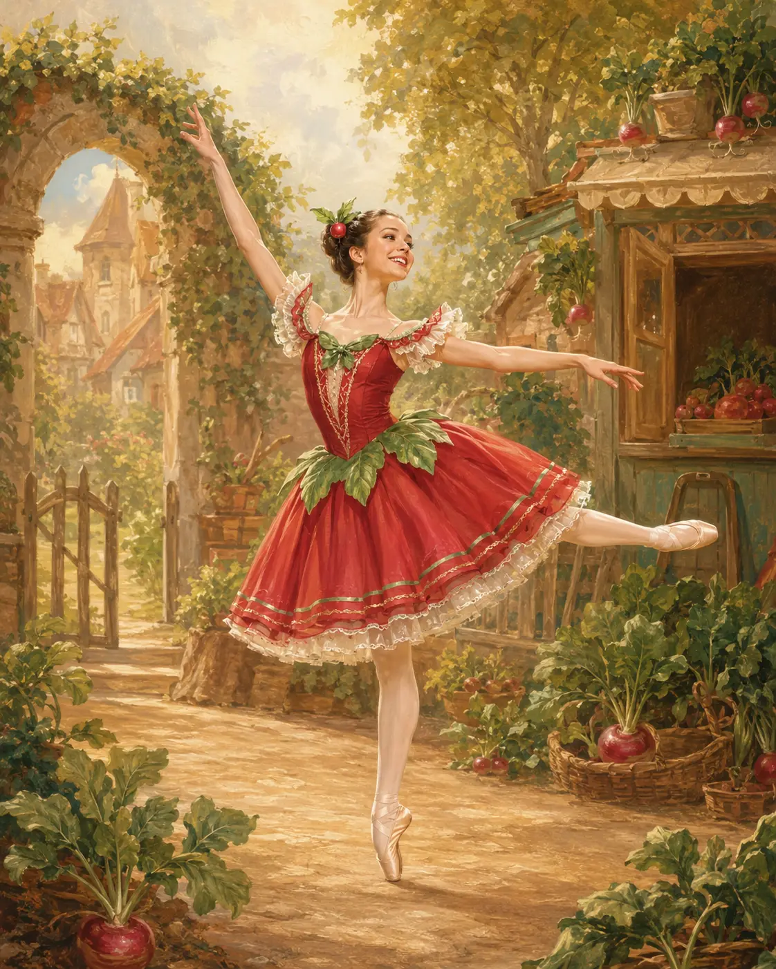 Radish Variation ballet variation illustration