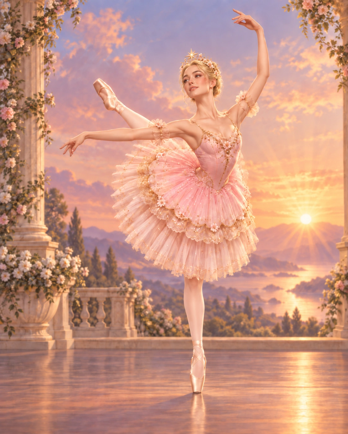 Dawn Variation ballet variation illustration