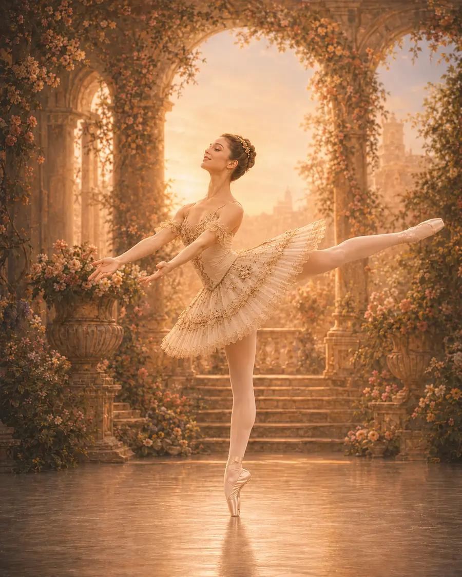 Dulcinea Variation ballet variation illustration