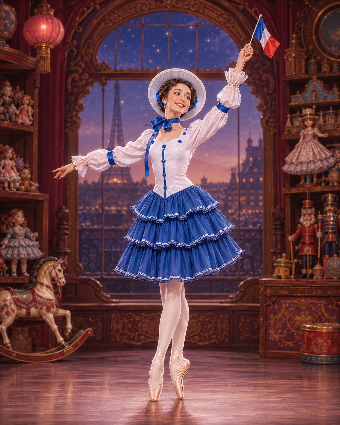 French Doll ballet variation illustration