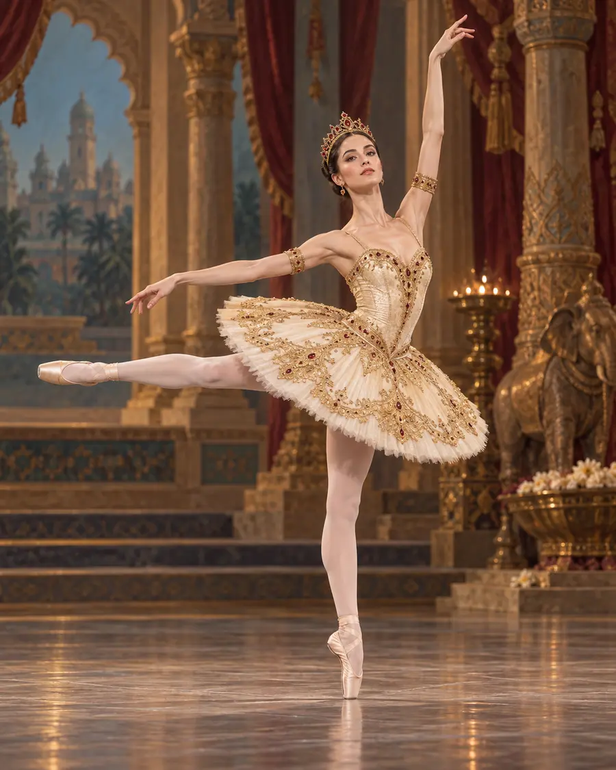 Gamzatti Variation ballet variation illustration