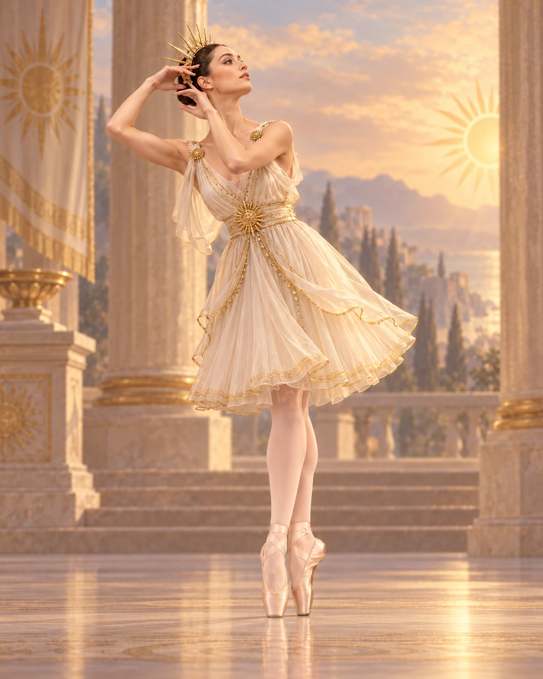 Hebe Variation ballet variation illustration
