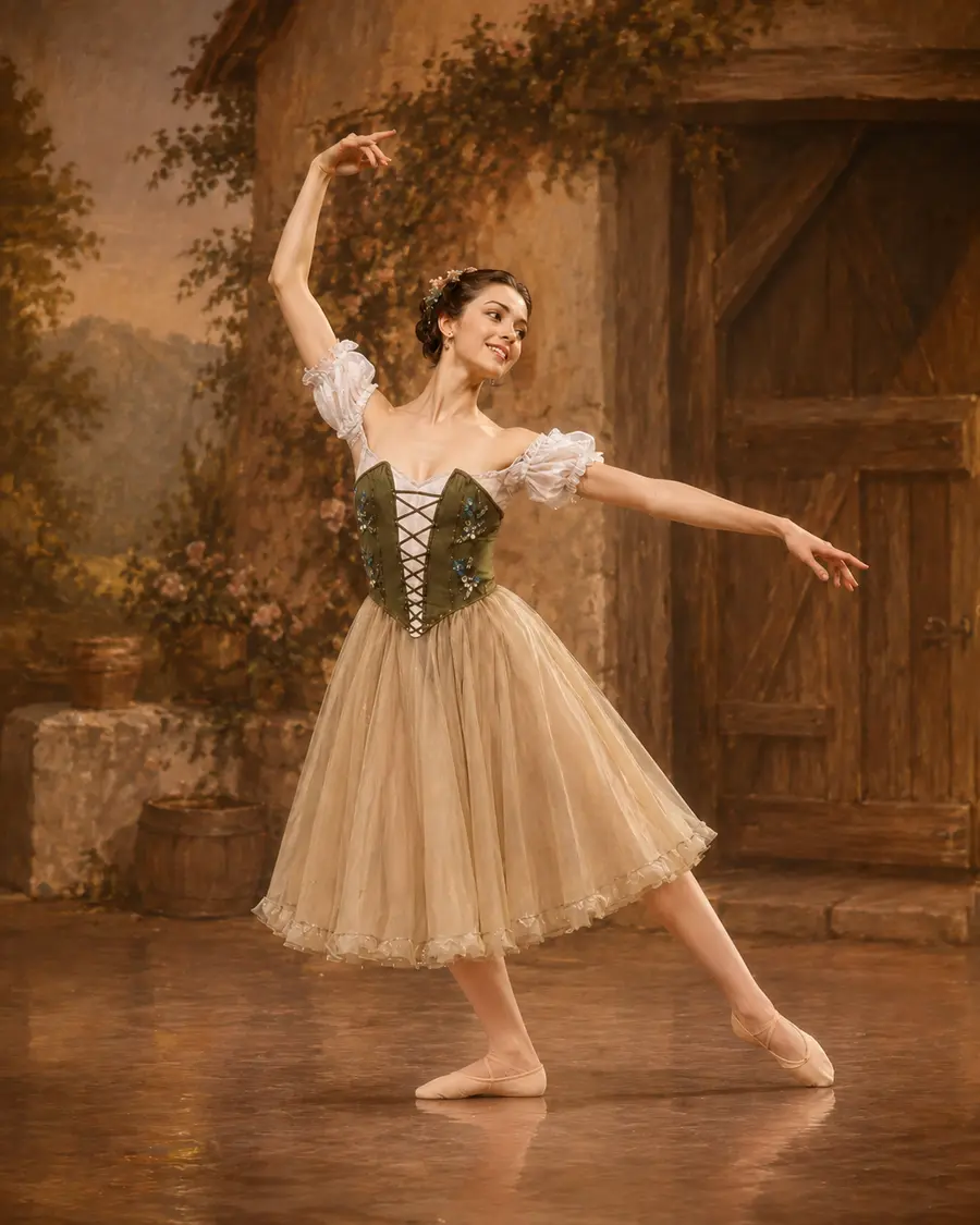 Lise · Harvest Pas de Deux Variation — Ashton Version ballet variation illustration