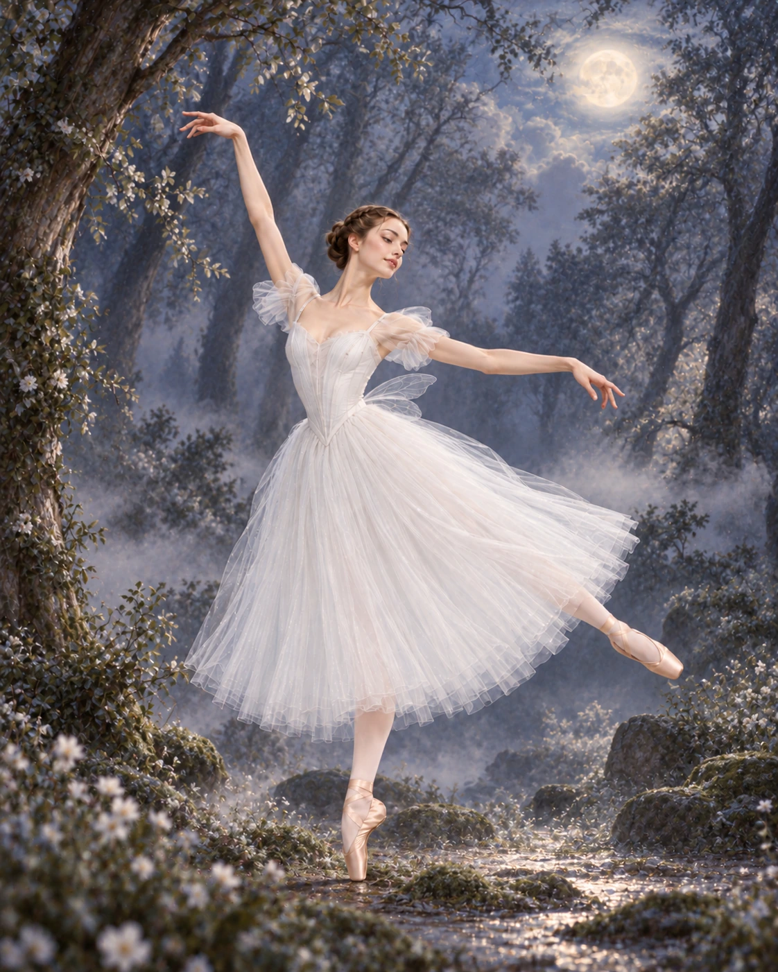 The Sylph · Variation 2 ballet variation illustration