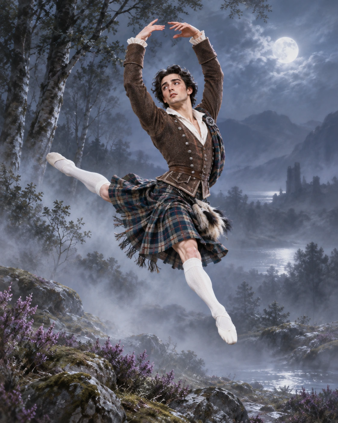 James · Variation 2 ballet variation illustration