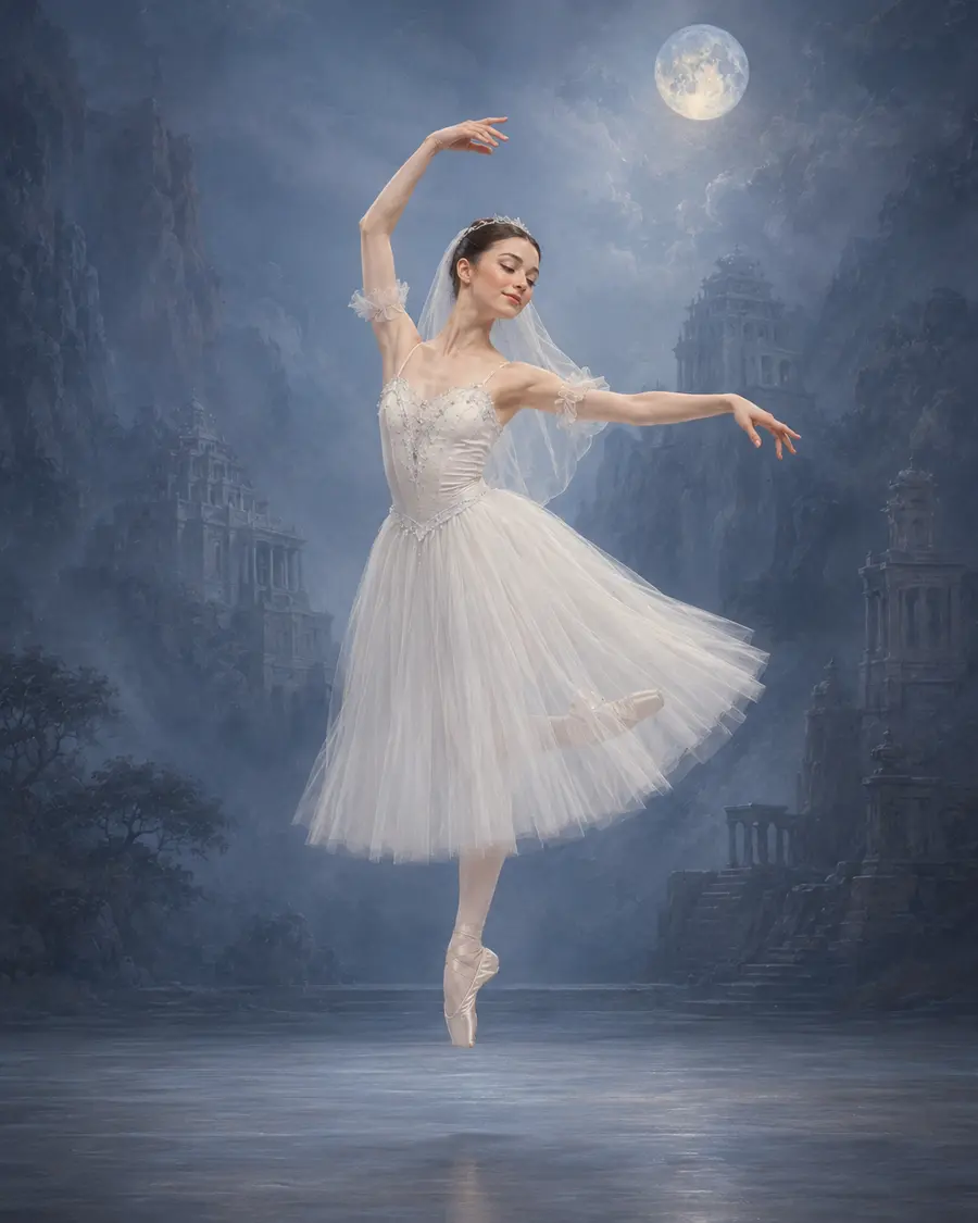Second Shade ballet variation illustration