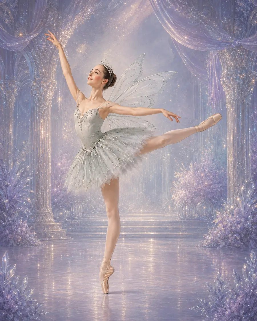 Silver Fairy ballet variation illustration